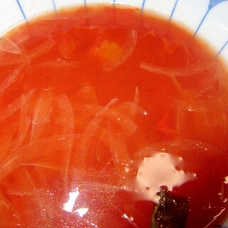 トマトオニオンバジルコンソメスープ